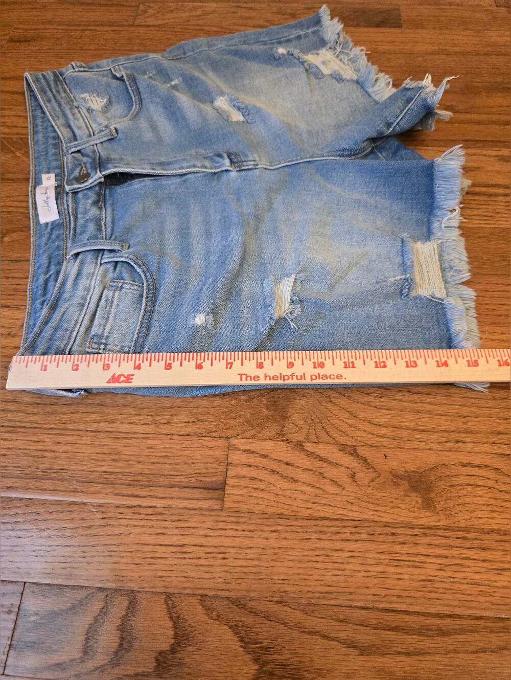 Jelly Jeans Distressed Women's Jeans Shorts - Size Xl - Picture 3 of 7